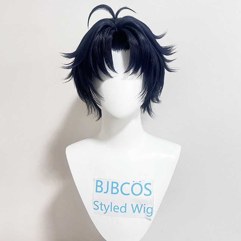 [Styled Wig]Asaba Harumasa Cos - огляд і ціна Anime Cosplay Blue Hair